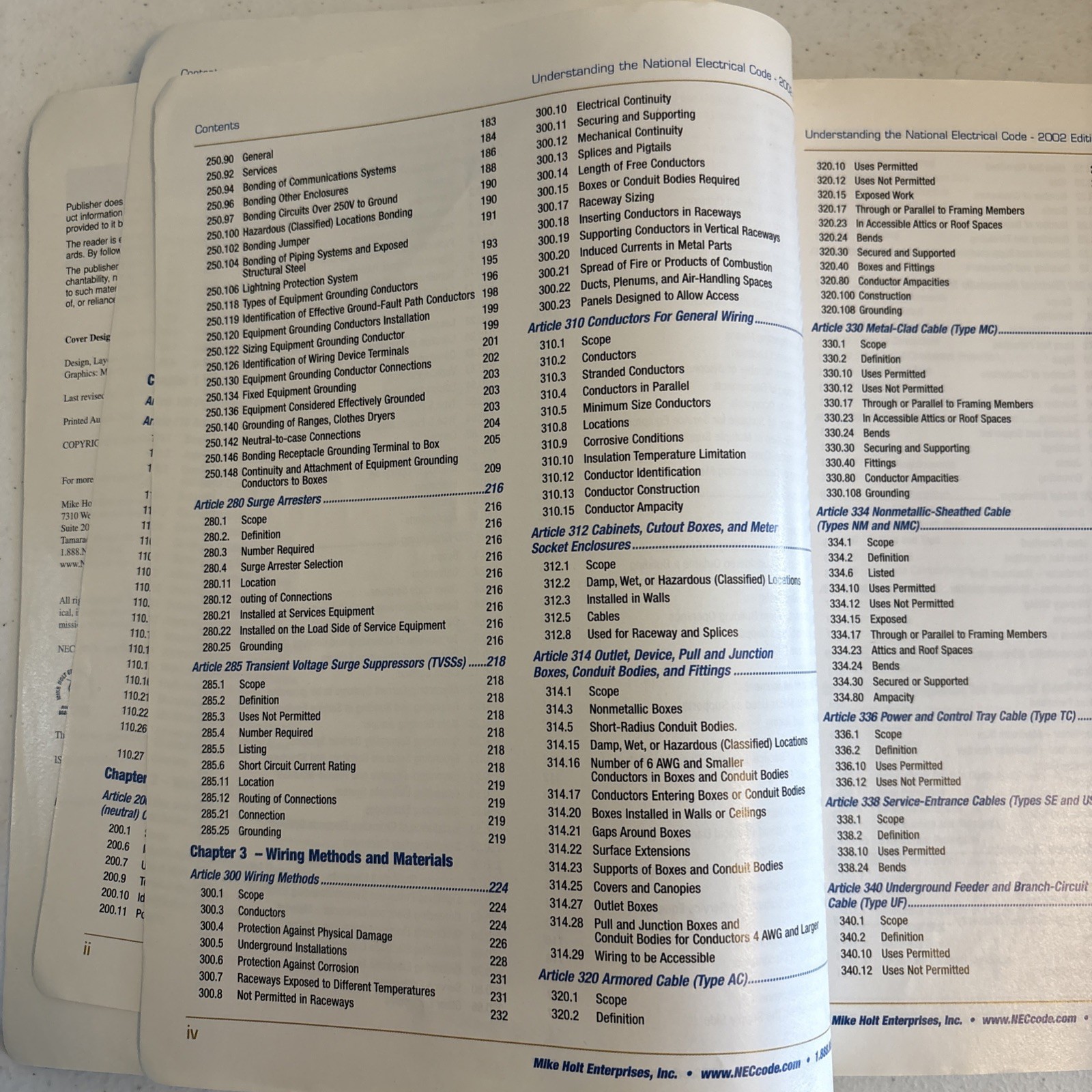 Mike Holt Illustrated Guide to Understanding the NEC(2002) Vol.1 Electrical Code