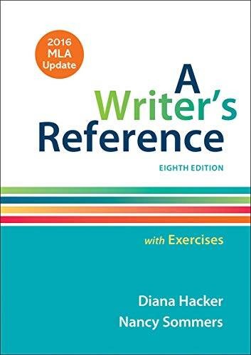 A Writer’s Reference with Exercises with 2016 MLA Update – Spiral-bound – GOOD