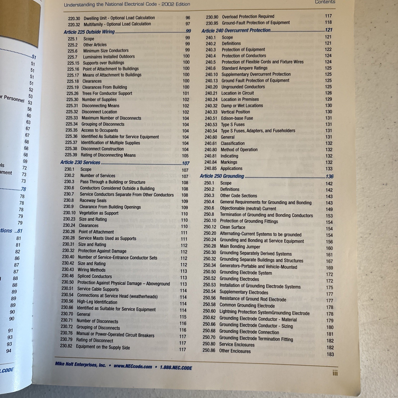 Mike Holt Illustrated Guide to Understanding the NEC(2002) Vol.1 Electrical Code