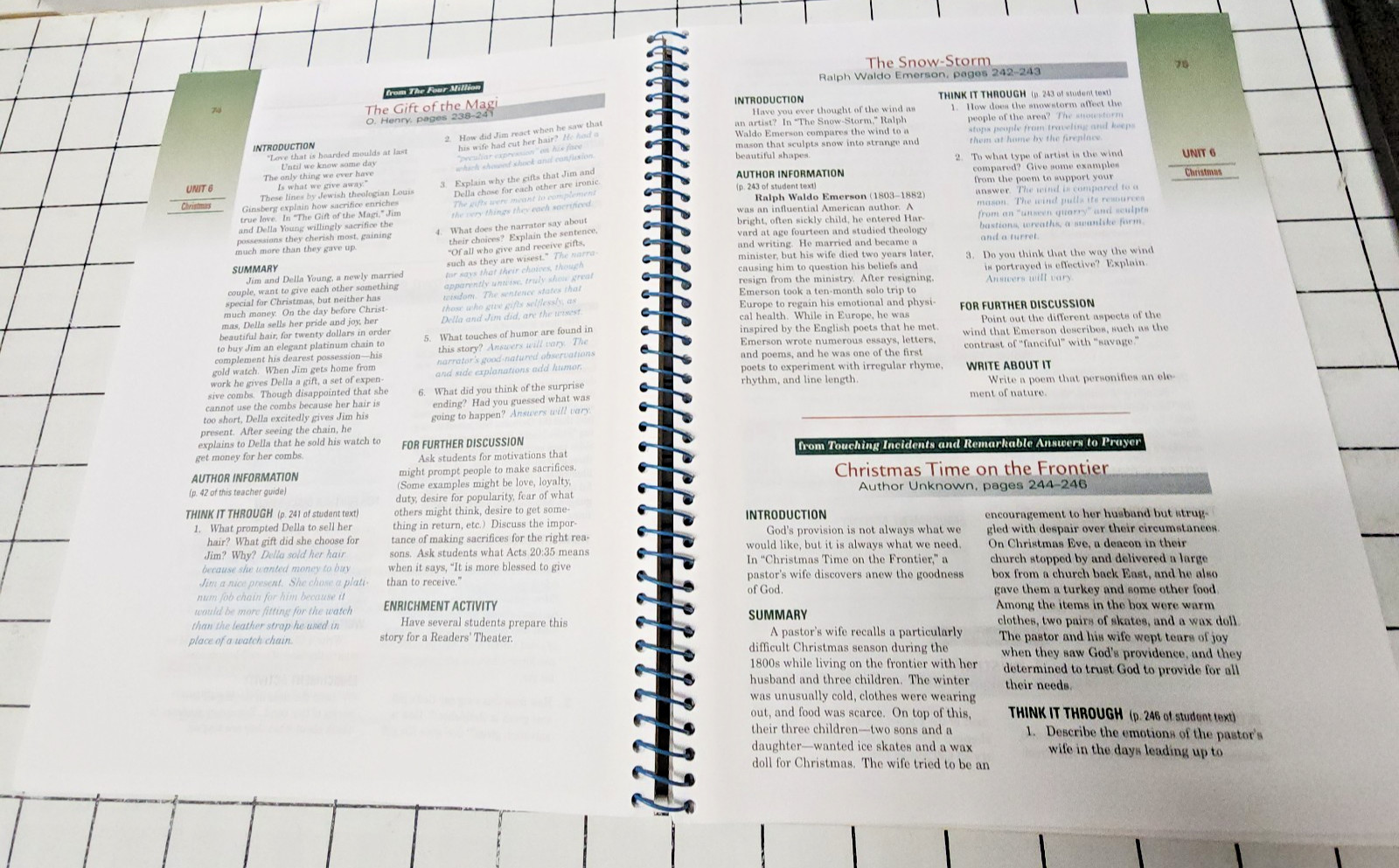 Grade 9 Curriculum Themes in Literature Three (3) books A Beka