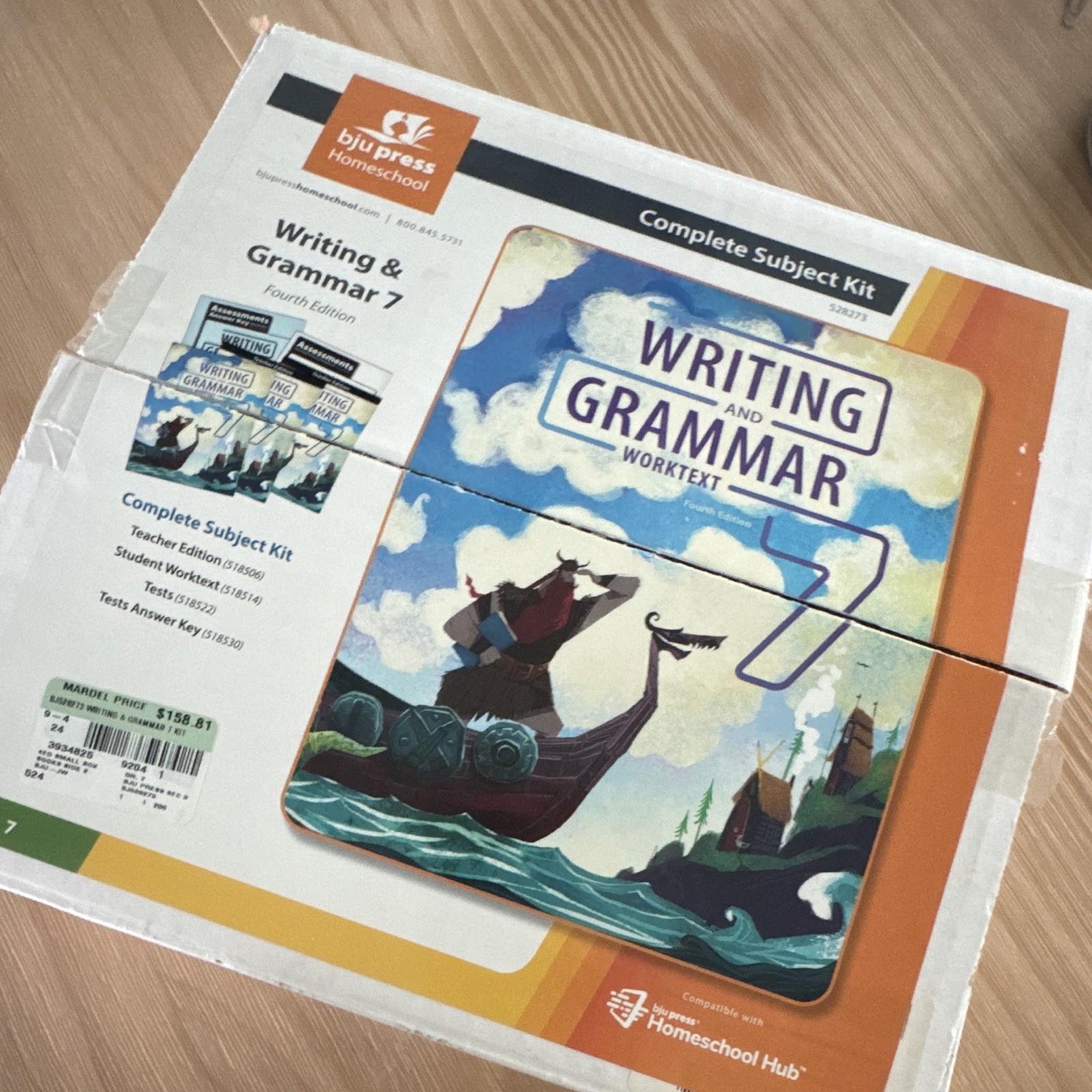 BJU Press Writing & Grammar 7 Subject Kit 4th Ed Teacher Spiral No Student Book