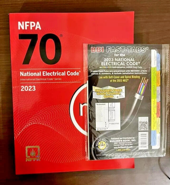 NFPA 70 National Electrical Code NEC 2023 Edition PB + BBI Fast Tab USA STOCK
